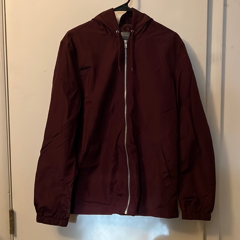 Mens Maroon Windbreaker - Size Medium